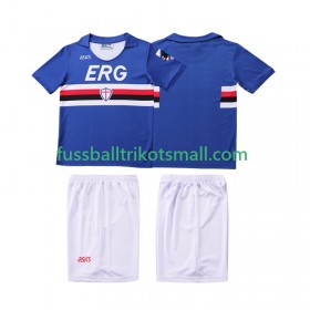 Fußballtrikots Sampdoria 1991 Retro Kinder 1990 Kurzarm Heimtrikotsatz kaufen